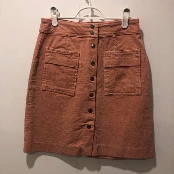 TRISTAN corduroy A-line winter skirt - Picture 2 of 5